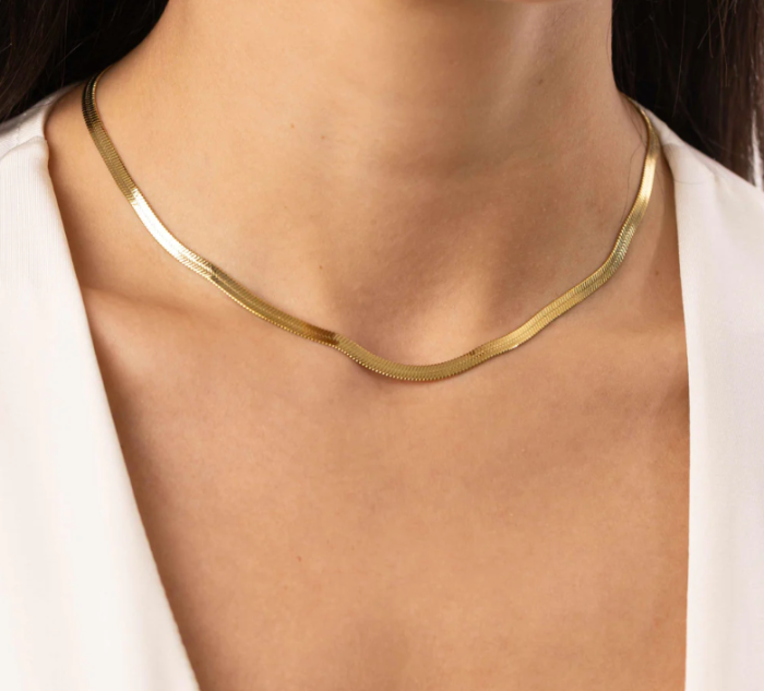 Colier argint placat cu aur Snake [2]