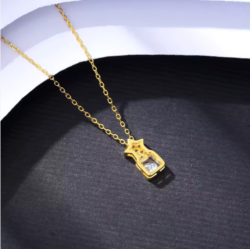 Colier argint placat cu aur Star [2]