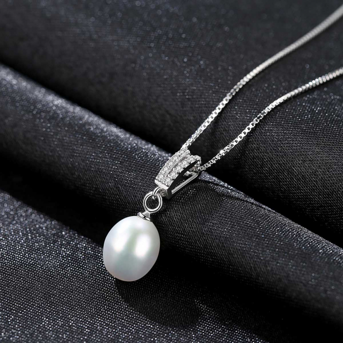 Colier argint rodiat Pearl [5]