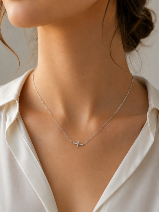 Colier Cross din argint [2]