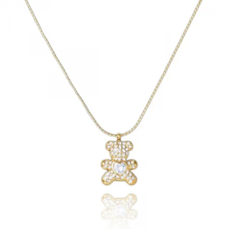 Colier inox Teddy placat cu aur [2]