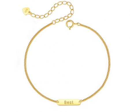 Bratara argint placat cu aur Best [0]