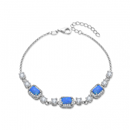 Bratari argint - Bratara argint rodiat Blue Royal