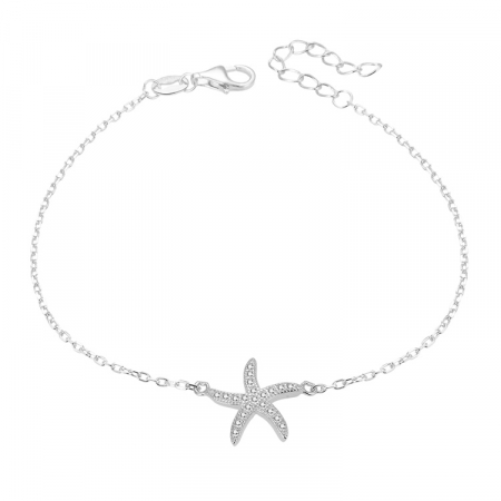 Bratara argint rodiat Stea de mare