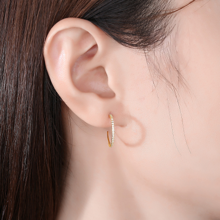 Cercei argint placat cu aur Shine [1]