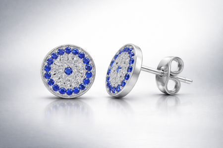 Cercei argint rodiat Blue [1]