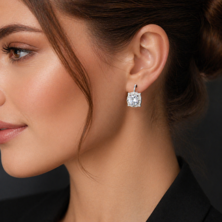 Cercei argint rodiat Princess [2]