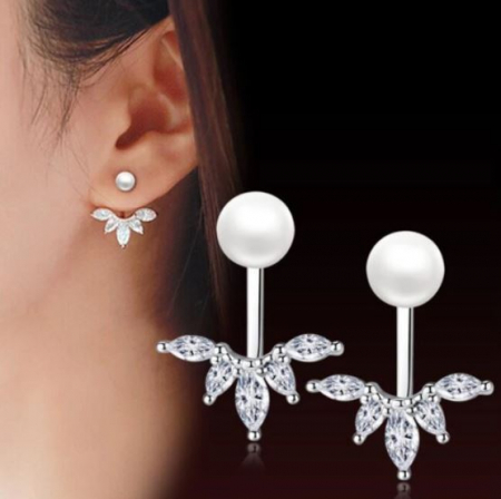 Bijuterii placate - Cercei Wow pearl