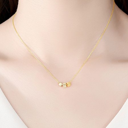 Colier argint placat cu aur Cubic [1]