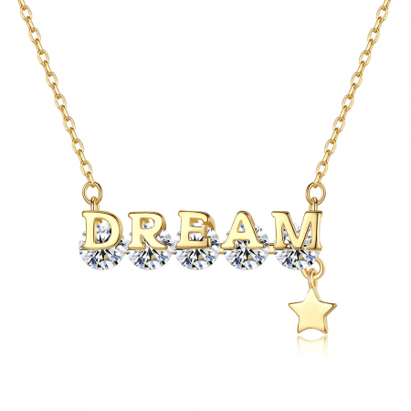 Colier argint placat cu aur Dream