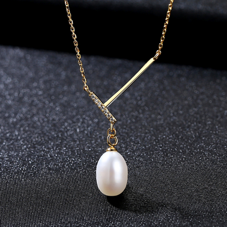 Colier argint placat cu aur Pearl [1]