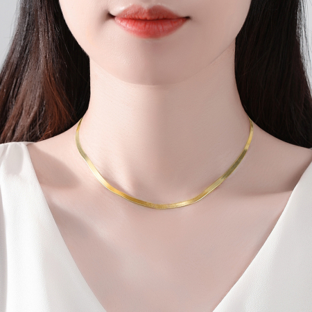 Colier argint placat cu aur Snake [1]