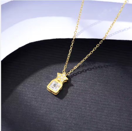 Colier argint placat cu aur Star [2]