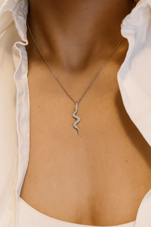 Colier argint rodiat Snake [1]