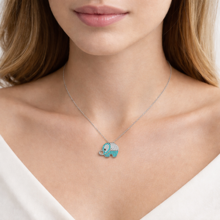 Colier Elefant din argint [1]