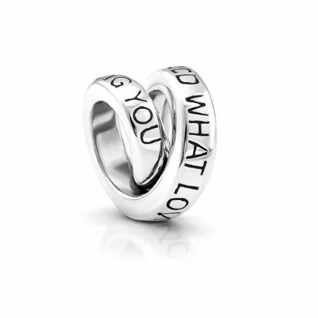 Talismane argint - Pandantiv I've learned what love is from loving you argint