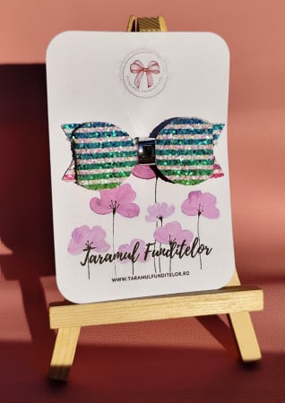 Fundite - Fundita verde cu dungi albe