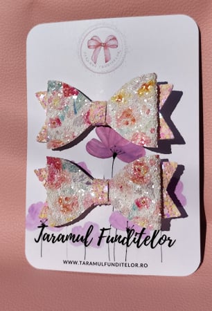 Seturi - Set fundite roz cu flori