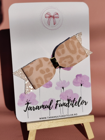 Fundite - Fundita animal print roz pudra