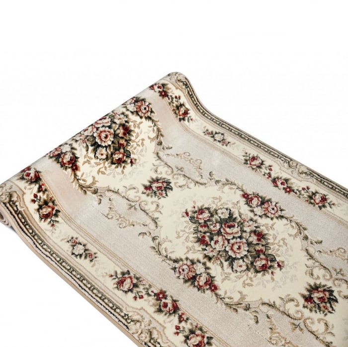 Traversa Hol, Model Clasic 574/100, Festonata Latime 80 cm, Crem [3]