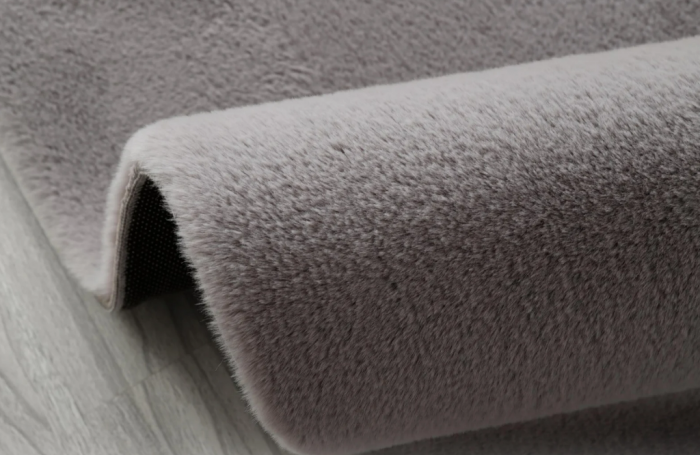 Covor Pufos, Model Blanita, Rotund Antiderapant, Soft LOP 070, Gri [5]