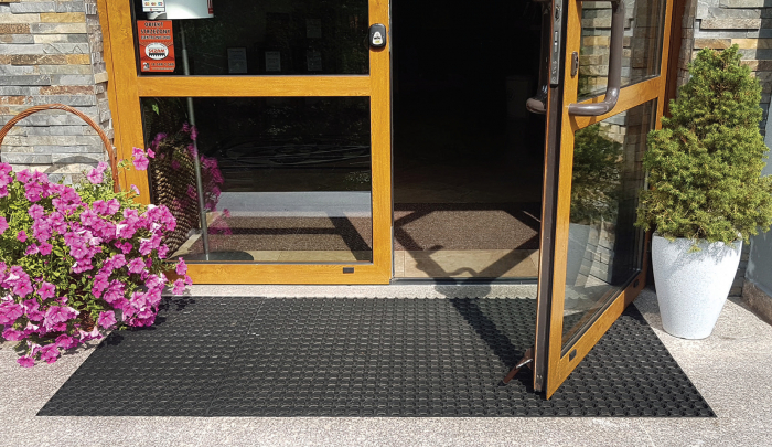 Covor Antiderapant Pentru Intrare, Domino, Negru [2]
