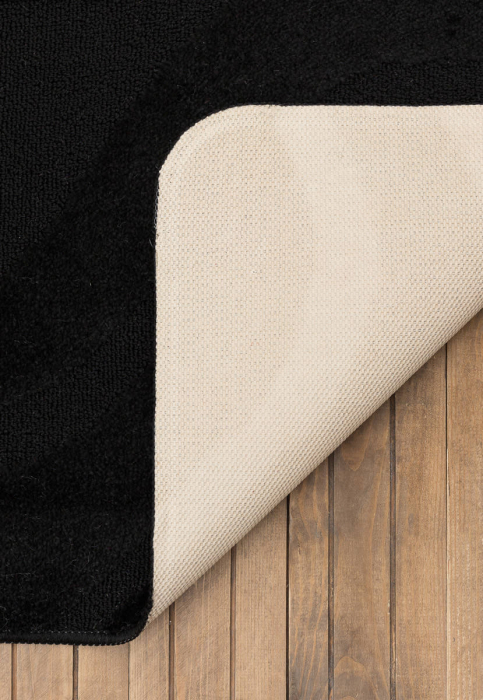 Set 2 Covorase antiderapante de baie, Symphony 2513 Negru [3]