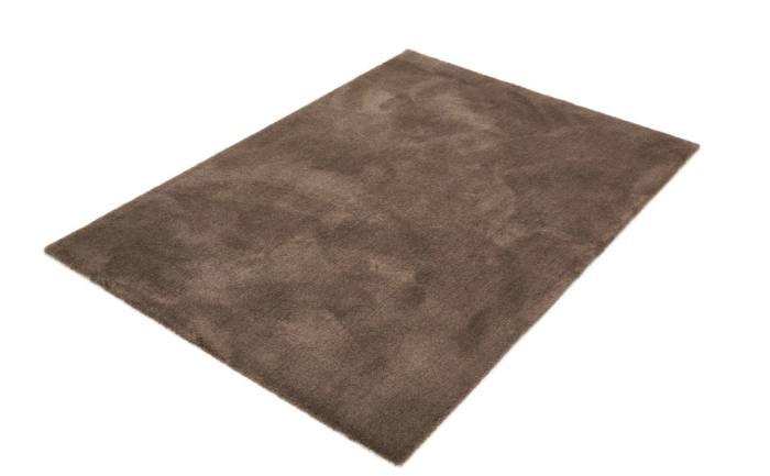 Covor Belgian din Microfibra, Model  Sky 71301/080 Lavabil, Fir moale, Maro [7]