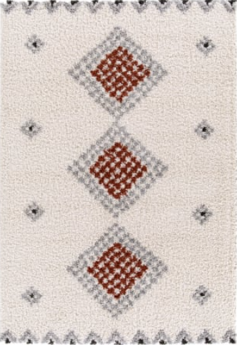 Covor Belgian Sufragerie/Dormitor, Model Gent 51311/160 , Dreptunghiular, Crem/Portocaliu [1]