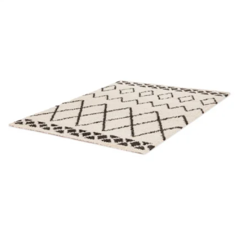 Covor Belgian Sufragerie/Dormitor, Model Gent 51434/361 , Dreptunghiular, Crem/Negru [4]