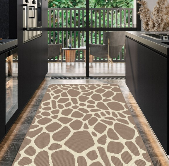 Covor Bucatarie, Flex 19642/101, Bej, Antiderapant, Dimensiunea 67x120 cm [2]