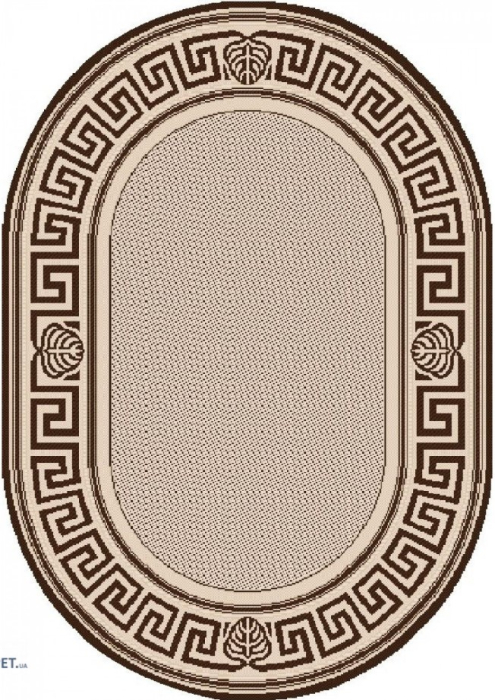 Covor Bucatarie, Model Oval Iuta 900/19, Crem/Maro [2]