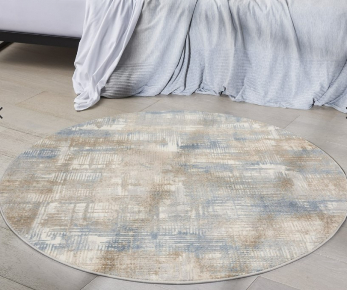 Covor Calvin Klein CK950, Albastru/Gri, Rotund, 122x122 cm [3]