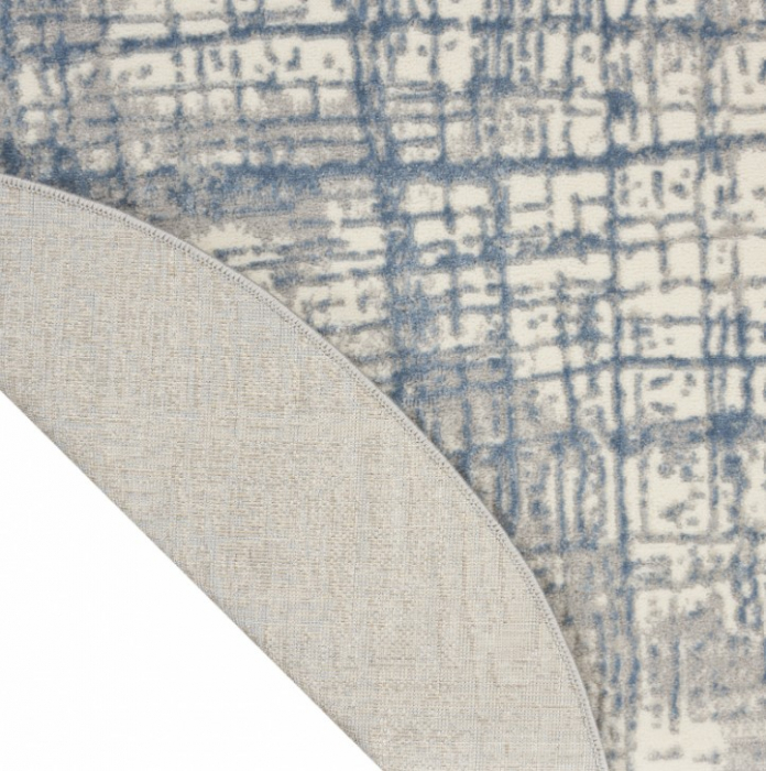 Covor Calvin Klein CK950, Albastru/Gri, Rotund, 122x122 cm [2]
