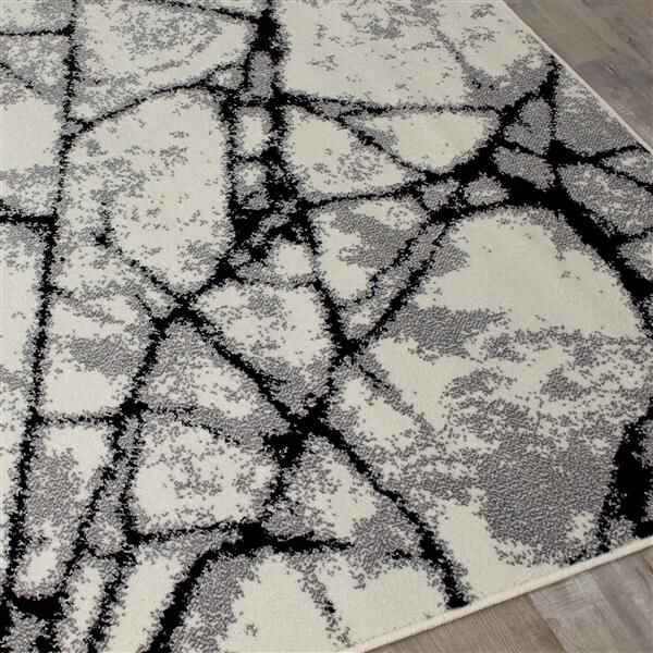Covor Living/Dormitor Abstract, Model Cappuccino 16102/610, Gri [7]