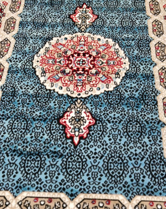 Covor Clasic Queen 12165,  Model Oriental, Turcoaz [5]