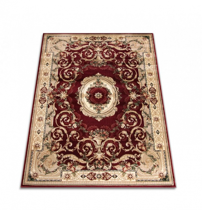 Covor Clasic Sufragerie/Dormitor, Model Lotos 15002/210, Crem/Grena [4]