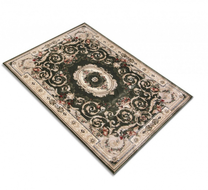 Covor Clasic Sufragerie/Dormitor, Model Lotos 15002/310, Crem/Verde [4]