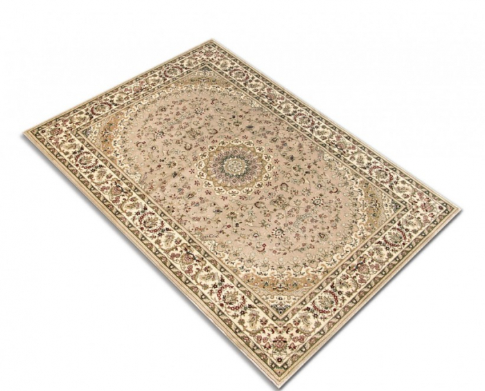 Covor Clasic Sufragerie/Dormitor, Model Lotos 1555/110, Crem/Bej [6]