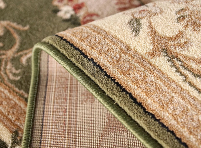 Covor Clasic Sufragerie/Dormitor, Model Lotos 1557/610, Crem/Verde [2]