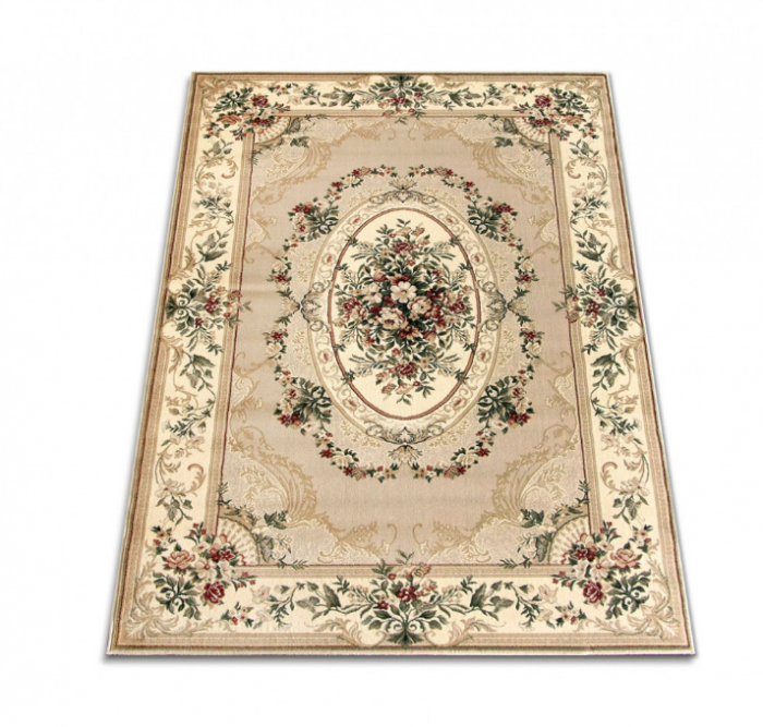 Covor Clasic Sufragerie/Dormitor, Model Lotos 1557/110, Crem/Bej [4]