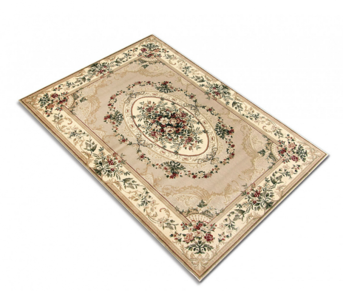 Covor Clasic Sufragerie/Dormitor, Model Lotos 1557/110, Crem/Bej [6]
