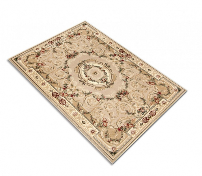 Covor Clasic Sufragerie/Dormitor, Model Lotos 15002/110, Crem/Bej [6]