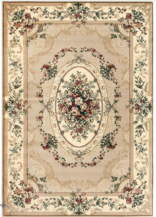 Covor Clasic Sufragerie/Dormitor, Model Lotos 1557/110, Crem/Bej [2]