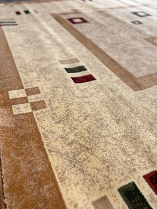 Covor Clasic Sufragerie/Dormitor, Model Lotos 579/110, Crem/Bej [11]