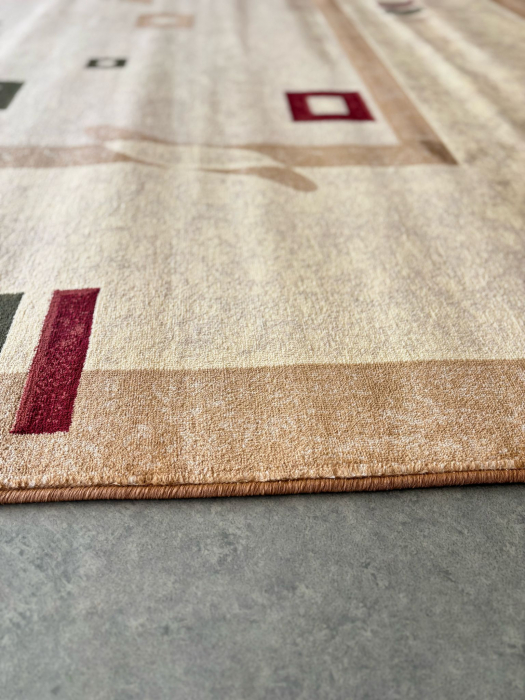 Covor Clasic Sufragerie/Dormitor, Model Lotos 579/110, Crem/Bej [13]