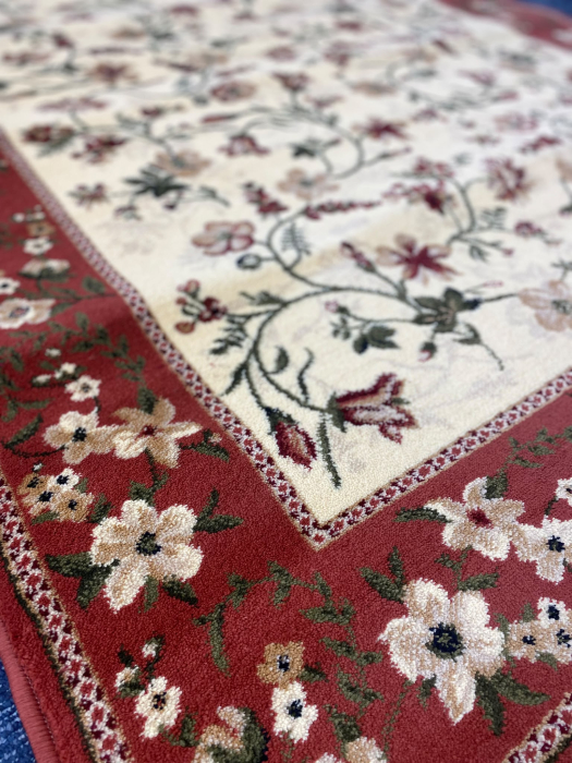 Covor Clasic Sufragerie, Model Lotos 15075/150, Crem/Caramiziu [8]