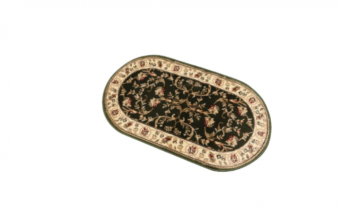 Covor Clasic Sufragerie, Model Lotos 523, Oval, Verde [9]