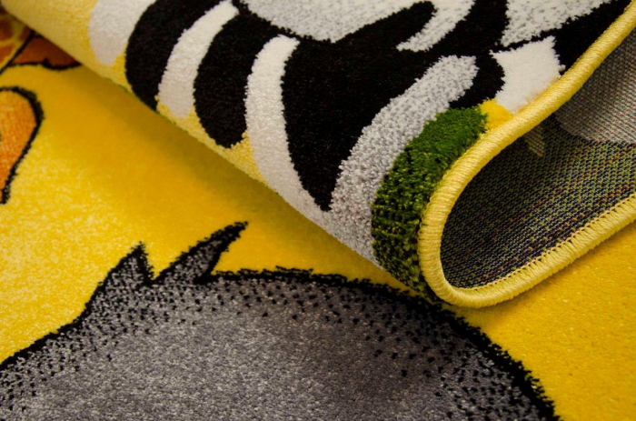 Covor Camera Copii, Model Kolibri 11058/150, Animalute, Galben [4]