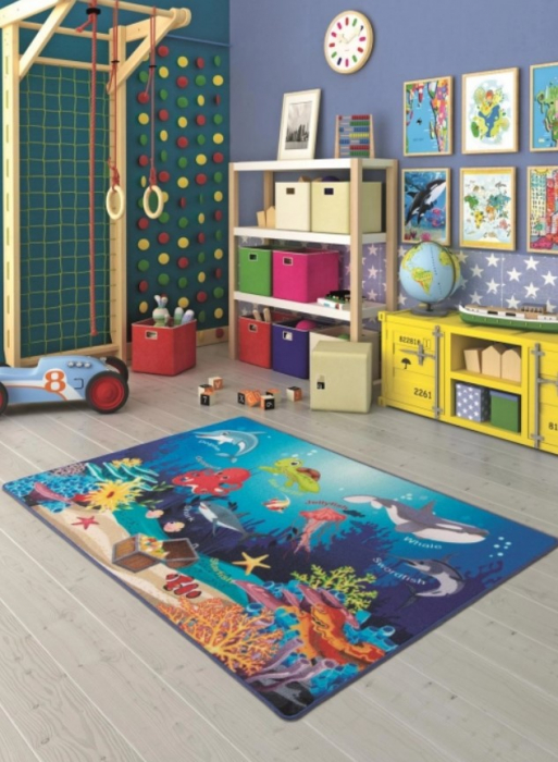 Covor Copii, Oceanarium Blue, Multicolor [8]